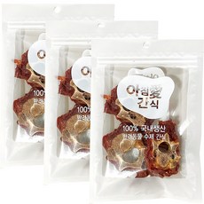 아침애 강아지 수제간식 3개세트 특가전, 3개, 송아지 목뼈70g - 강아지우족