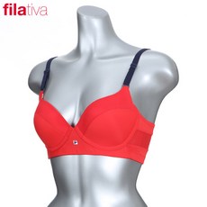 휠라 노와이어 브라 FV4BAB5038F_RED 여성 언더웨어