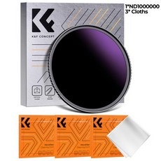 K F CONCEPT 솔리드 뉴트럴 밀도 레이어 사진 필터 나노 K 카메라 렌즈 필터 ND100000 ND1000000 49mm-82mm, 1개, 5) ND1000000 - 62MM