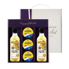 추석 연말선물세트 카놀라유+사조참치세트(20개) 설날 직원선물 명절, 로고인쇄