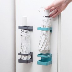 킨데코 벽부착 우산꽂이 우산 걸이 보관함 통, 민트1개
