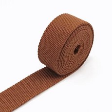 면 웨빙 테이프 캔버스 리본 바느질 의류 벨트 가방 스트랩 끈, C.32mm, 13.09Brown, 1개