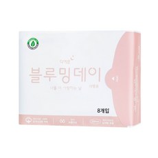[오피스/반려케어]디어문 블루밍7Cx55x50데이 생리대 중형 (8개입) 오가닉인증[GGDN], 1