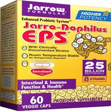 재로우 자로-도필러스 유산균 EPS 베지 캡, 60개입, 1개