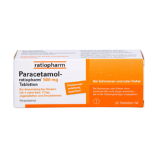 (파라세타몰)PARACETAMOL-ratiopharm 500 mg Tabletten 20St, 1개