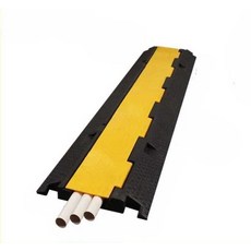 도로 배관 방지턱 호스 보호대 전선 공사장 보호덮개, 5. PVC 천공된 노란색, 1개