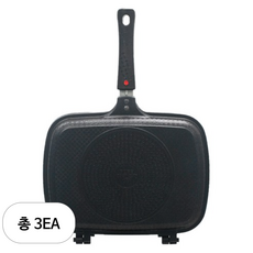 퀸센스 인덕션 올비아 패킹 양면팬, 32cm, 3개