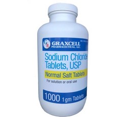 Sodium Chloride 1GM TABS, 1000 Count, 1개, 1000정 - 소듐클로라이드