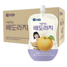 베베쿡 처음 먹는 배도라지 유아 음료, 배도라지맛, 40개
