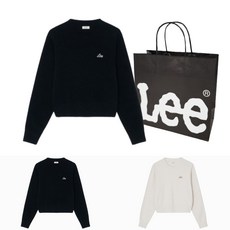 [백화점판] Lee 리 니트 스웨터 우먼 라운드 + 쇼핑백
