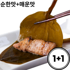 [고니네] 최상품 울릉도 명이나물 장아찌 산나물, 순한맛+매운맛, 1개, 400g