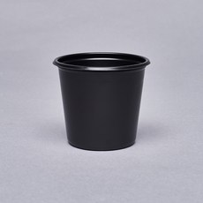 다용도 원형 용기 소스컵 반찬컵 다용도 3호 대 블랙 165ml, 1세트, 1000개