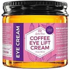 클렌징밀크 Coffee Eye Lift Cream by Leven Rose 100% Natural Reduces Puffiness Brightens Tired Eyes & Dark Circles Anti Aging Firming Collagen Building, 본문참고, 본문참고