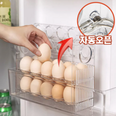 에너바인 자동오픈 냉장고 계란 트레이, 투명, 1개 투명, 1개