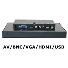 노트북듀얼모니터 보조모니터 블루투스 미러링 휴대용스마트 게이밍 Zhixianda8 인치 메탈 케이스 1024x768 HDMI VGA USB BNC LCD 스크린 모니터, 2.Five Interface