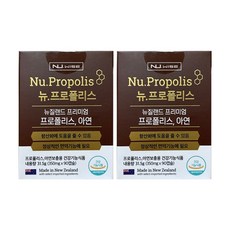 뉴와이즈 뉴질랜드 프리미엄 프로폴리스 아연 350mg x 90캡슐x2박스, 90개