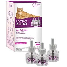 Comfort Zone 3 Refills Cat Calming Pheromone Diffu Comfort Zone 3 리필 고양이 평온한 집을 위한 페로몬 디퓨저 리필(90일) |, 231.33g