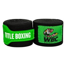  타이틀 WBC 공인 복싱핸드랩, 블랙/그린 