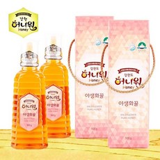 허니원 [허니원] 야생화(잡화)벌꿀500g(튜브)x2통, 2개, 없음/없음/없음, 500g