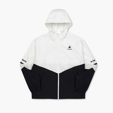 르꼬끄 남녀공용 데일리 라이프 쉐브론 메쉬 바람막이 자켓(생활방수) QO323TJK81 BLK