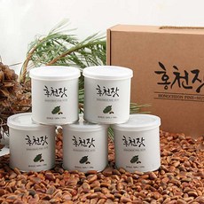 홍천 잣 국내산 뱃잣 햇잣, 1개, 5캔(100g×5캔)
