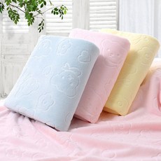 곰돌이 순면100% 아이 대형 수건 목욕 샤워 비치 타올 70cmx140cm, 1개, 핑크