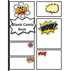 (영문도서) Blank comic book for kids: enjoy creating your comics Comics & Graphic Novels Draw Your Own... Paperback, Andrei Toma, English, 9780887830648