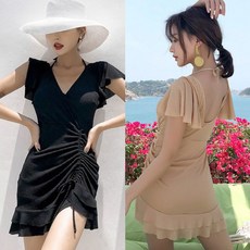 러블리 셔링 원피스 수영복