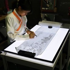 LED 드로잉 라이트 보드 그림판 그림복사 따라그리기, A1 복사 테이블 + 전용 전원 코드 + 잉크 배리어(
