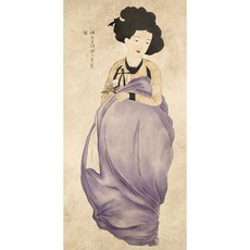 네츄럴이미지 동양화 벽지 포인트 19o003, 실크ㅣ합지