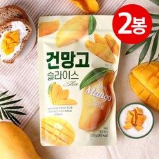 [하루견과] (1+1/총2봉) 망고의맛 그대로∼건망고슬라이스250g / 달콤한건과일간식, 1.(1+1/총2봉)건망고슬라이스x250g, 250g