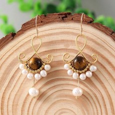 샤넬하트진주귀걸이