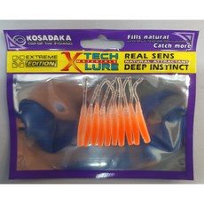 2인치 투톤 아징 볼락 소프트웜, #5