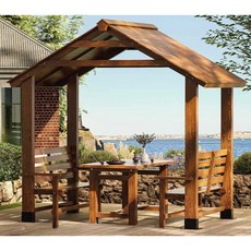 야외정자 조립식 파고라 마당 전원주택 펜션 원두막, C.길이250cm폭145cm높이245cm세트