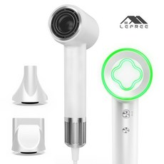 Lefree 네잎클로버 음이온 고속 헤어드라이어 드라이기 미니드라이기 휴대용미니드라이기여행용, 화이트