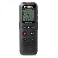 Philips VoiceTracer DVT1160 쉬운 노트 녹음용 오디오 레코더, 1개