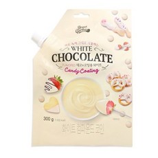 [브레드가든] 코팅용 화이트 컴파운드초콜릿 파우치형, 7개, 300g