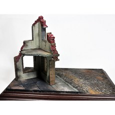 MagiDeal 군사 디오라마 풍경 유적 코너 하우스 1/35 모래 테이블 건물|모델 빌딩 키트|, 1개, 단일, 단일