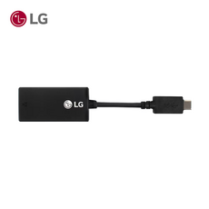 LG 그램 Ultra5 15Z90S-GA5HK _ 15Z90S-GR5CK용 USB-C 타입 기가 LAN 젠더 블랙