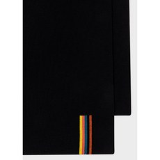 Paul Smith Merino Wool Artist Stripe Scarf M1A-151AL-M394-79-0 Black