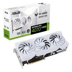 에이수스 ASUS TUF Gaming 지포스 RTX 4070 Ti SUPER O16G OC D6X 16GB White TUF-RTX4070TIS-O16G-WHITE 상품 이미지