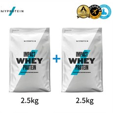 마이프로틴 임팩트 웨이 프로틴 2.5kg+2.5kg 유청 단백질 보충제 WPC 대박 사은품