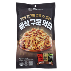 훈훈수산 고온에 구운 빠삭 구운 먹태 먹태채 안주 간식 (소스 포함), 40g, 1개