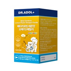 닥터아돌 베타카로틴 레몬맛 오메가3 토코페롤, 1박스, 120정