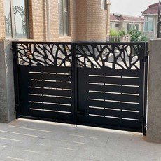 단독 주택 대문 정원 주차장 문 철제 아트 게이트 문, 섹션 4 레귤러/스퀘어당, 1개