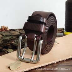 이루다 38CM 관대하게 싸우다 늑대 같은스타일 특수병과 겹 남자 리얼가죽 두층 순 소가죽 클래식 캐쥬얼 허리띠