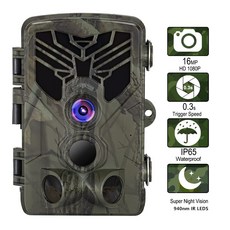 HC 810A 사냥 카메라 940nm 보이지 않는 IR LED 트레일 카메라 20 MP 1080P 와일드 카메라 0.3s 트리거 사진 트랩 방수 카메라|사냥 카메라|, 1개, 810 camera with 32GB, 단일