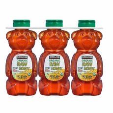 Kirkland Raw Organic Honey Bear 커클랜드 유기농 허니 생꿀 천연꿀 680g 3팩