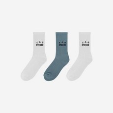 [정품] 아이앱 스튜디오 화이트 & 애쉬 블루 삭스 (3개입) IAB Studio White Ash Socks (3 Pack) 708573