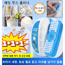 [패딩 전용] 브러시 있는 패딩 무스 클리너 휴대용 세정제 휴대용 세정제 다운전용세제, 패딩 클리너 브러시 100ml*3, 1개